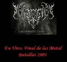 Alastor Sanguinary Embryo : En Vivo, Final de las Metal Balladas 2001